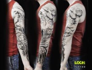 Loch Studio Tattoo - rękaw