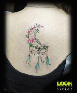 Loch Studio Tattoo - Łapacz snów kolorowy