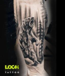 Loch Studio Tattoo - Niedźwiedź