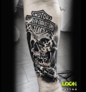 Loch Studio Tattoo - Motor Harley Davidson