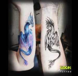 Loch Studio Tattoo - Dwa smoki