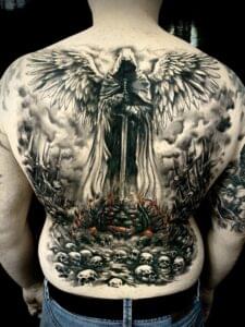 Loch Studio Tattoo - Upadły Anioł