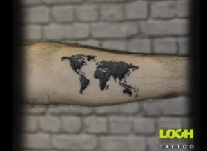 Loch Studio Tattoo - Mapa świata