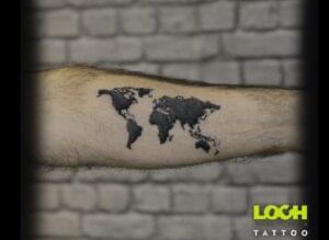 Loch Studio Tattoo - Mapa świata