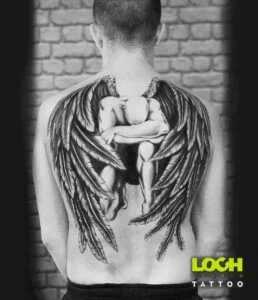 Loch Studio Tattoo - Anioł na plecach
