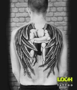 Loch Studio Tattoo - Anioł na plecach