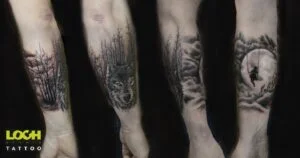 Loch Studio Tattoo - Mroczny tatuaż na ręce