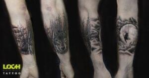 Loch Studio Tattoo - Mroczny tatuaż na ręce