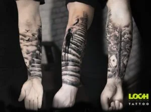 Loch Studio Tattoo - tatuaż duży na ręce