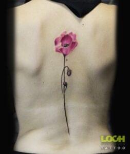 Loch Studio Tattoo - Kolorowy kwiat