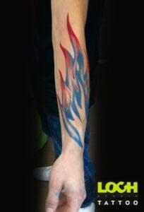 Loch Studio Tattoo - Płomień