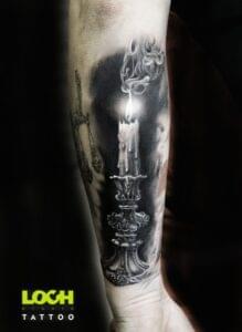 Loch Studio Tattoo - Świeca