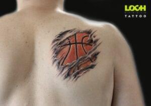 Loch Studio Tattoo - Piłka do koszykówki