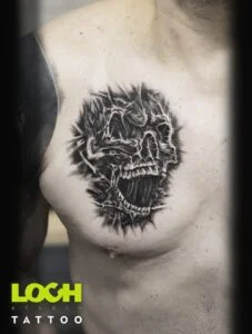 Loch Studio Tattoo - Czaszka