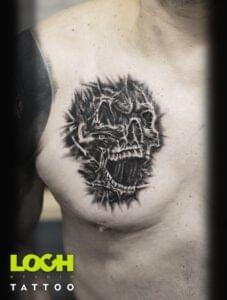 Loch Studio Tattoo - Czaszka