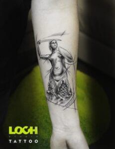 Loch Studio Tattoo - Syrenka Warszawska